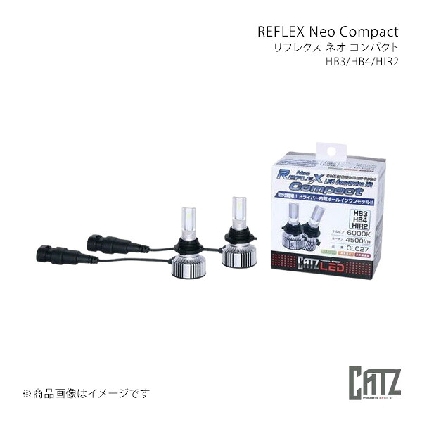 CATZ キャズ REFLEX Neo Compact(リフレクス ネオ コンパクト)6000K LEDヘッドライト Hi ライフディーバ JC1/JC2 純正:HB3 CLC27