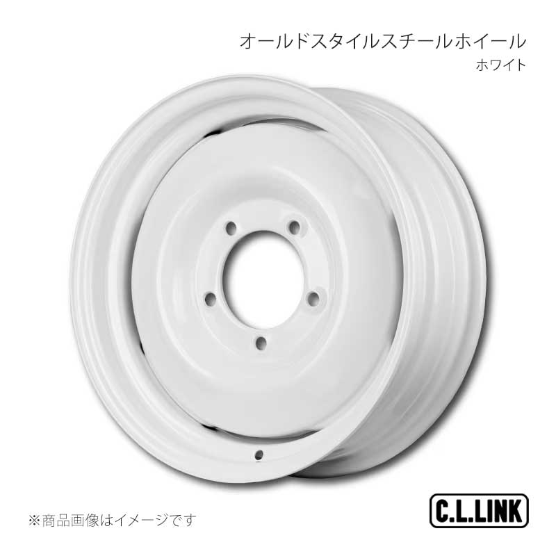 C.L.LINK シーエルリンク CL20 オールドスタイルスチールホイール 16×5.5J +20 139.7 5H ホワイト ジムニー CL20Wheels 1655W