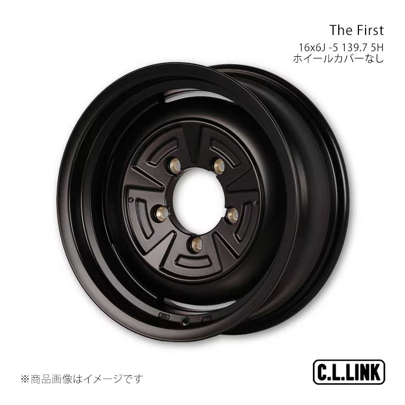 C.L.LINK シーエルリンク The First 16x6J -5 139.7 5H ホイールカバーなし マットブラック TF166013975MB
