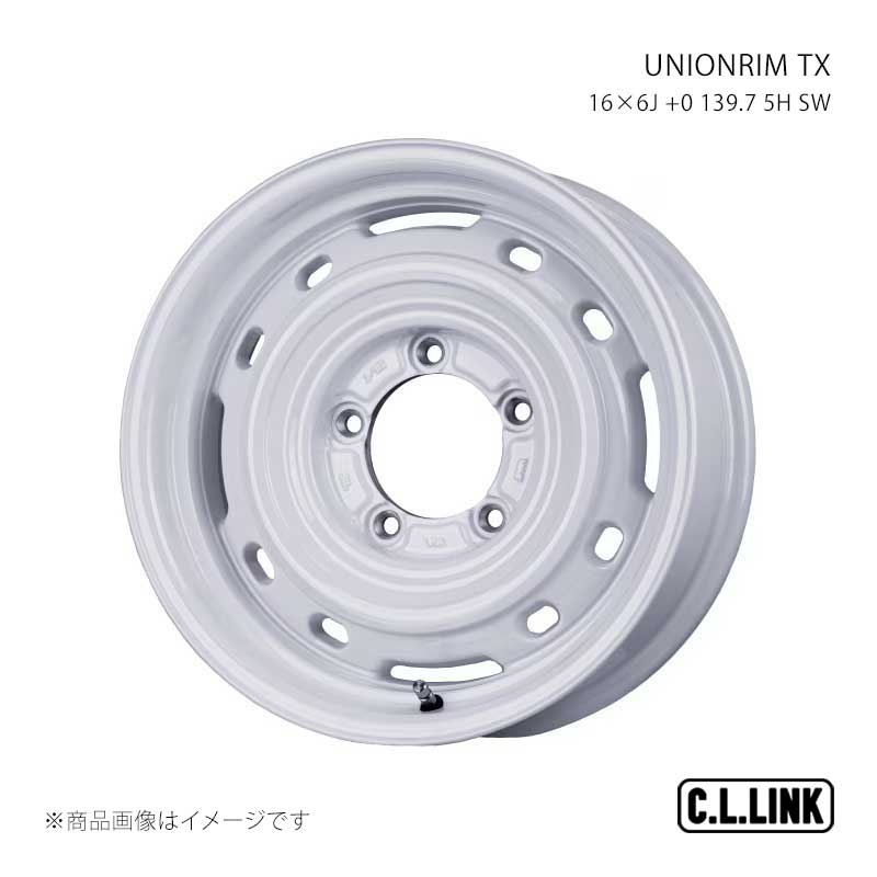 C.L.LINK シーエルリンク UNIONRIM TX 16×6J +0 139.7 5H SW ftx166013975sw|千歳交易 店