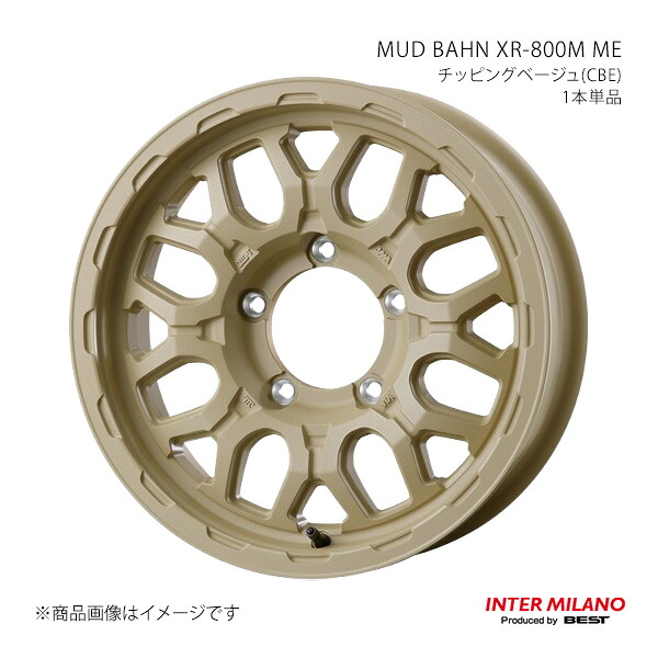 INTER MILANO インターミラノ MUD BAHN XR-800M ME ホイール 1本単品【16×5.5J 5-139.7 INSET20 チッピングベージュ】 14,184円