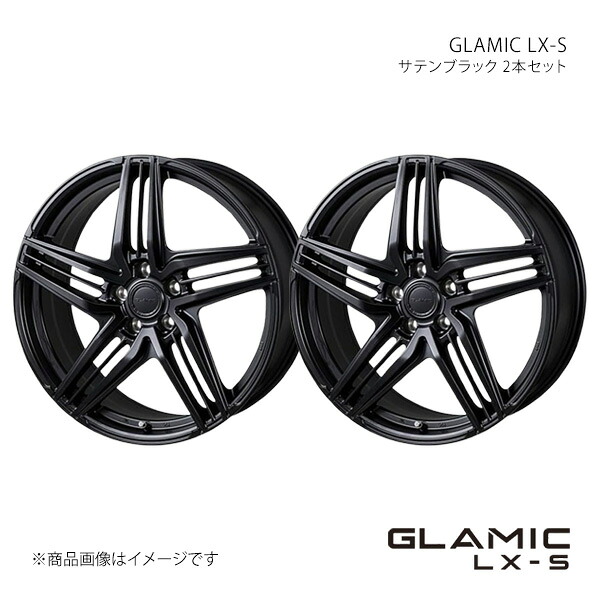 GLAMIC LX-S アルファード 40系 2023/6～ アルミホイール2本セット【19&times;7.5J 5-120 +38 サテンブラック 平座】｜千歳交易 店