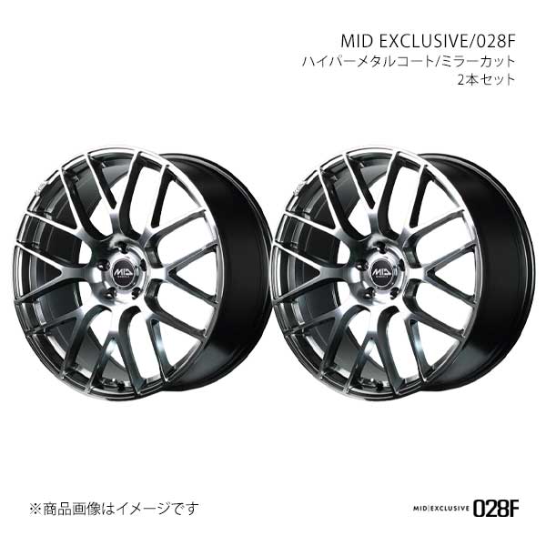 MIDエクスクルーシブ/028F アルミホイール2本セット【20×8.5J 5-114.3 INSET45 HMC】MID EXCLUSIVE/028F M654A8557345HS50×2
