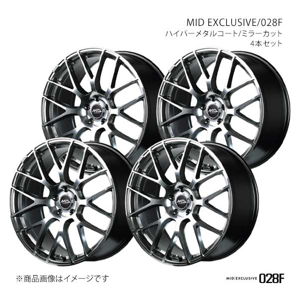 MIDエクスクルーシブ/028F アルミホイール4本セット【19×8.0J 5-112 INSET45 HMC】MID EXCLUSIVE/028F M65498056345HS50×4|千歳交易 店