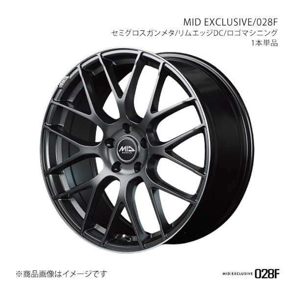 MIDエクスクルーシブ/028F アルミホイール1本【18×8.0J 5-114.3 INSET42 SGD】MID EXCLUSIVE/028F M654880573420290×1|千歳交易 店