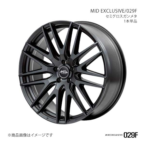 MIDエクスクルーシブ/029F アルミホイール1本【17×6.5J 6-139.7 INSET48 SGG】MID EXCLUSIVE/029F D7017656D348SGG0×1|千歳交易 店