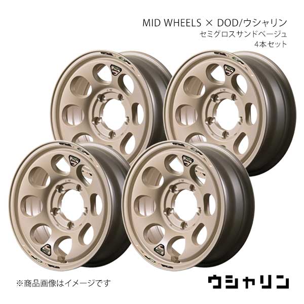 MID WHEELS × DOD/ウシャリン アルミホイール4本セット【16×5.5J 5-139.7 INSET20 SSB】MID WHEELS × DOD/ウシャリン Y26G6555D3200010×4