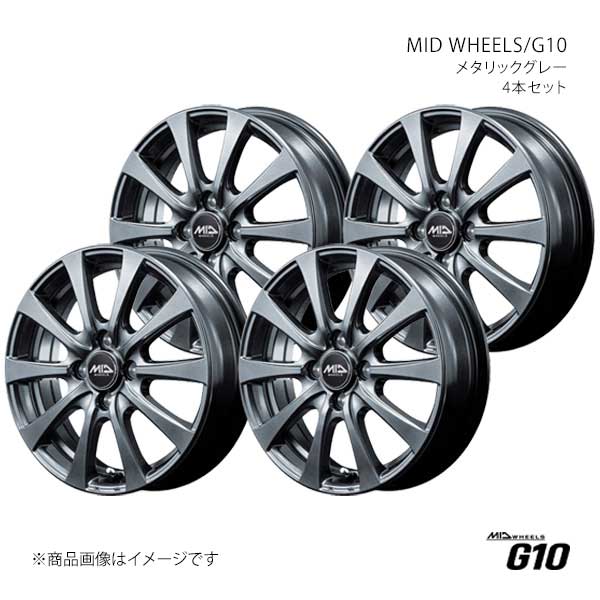 MID WHEELS/G10 ワゴンR MH55S アルミホイール4本セット【14×4.5J 4-100 INSET45 MGR】L17B44543345010N×4