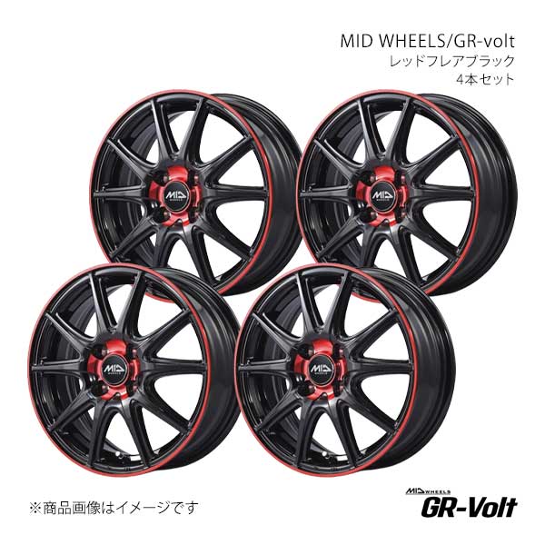 MID WHEELS/GR-volt アルミホイール4本セット【16×6.0J 4-100 INSET43 RFB】MID WHEELS/GR-volt SA0166043343B6R0×4