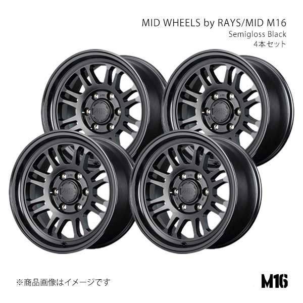 MID WHEELS by RAYS/MID M16 アルミホイール4本セット【17×8.5J 6-139.7 INSET10 SBK】MID WHEELS by RAYS/MID M16 X2147856D310SB00×4