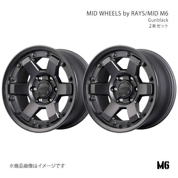 MID WHEELS by RAYS/MID M6 アルミホイール2本セット【17×8.5J 5-127 INSET0 GBK】MID WHEELS by RAYS/MID M6 X2137855B2000300×2|千歳交易 店