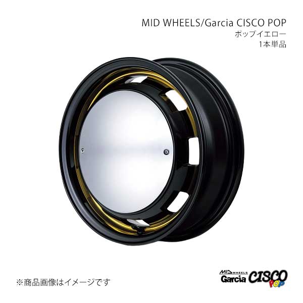 MID WHEELS/Garcia CISCO POP ワゴンR MH21S/MH22S アルミホイール1本【14×4.5J 4-100 INSET45 BVY】Y26D445433450304