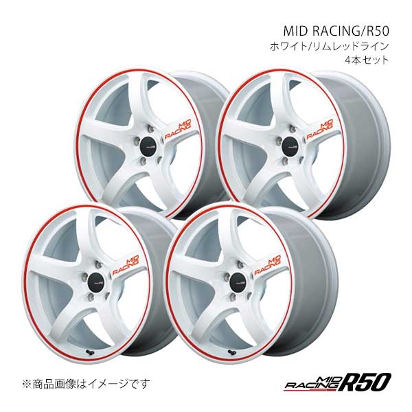 MIDレーシング/R50 アルミホイール4本セット【17&times;7.0J 5-114.3 INSET48 WRR】MID RACING/R50 X16177057348046N&times;4｜千歳交易 店