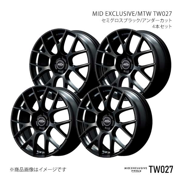 MIDエクスクルーシブ/MTW TW027 アルミホイール4本セット【18×7.0J 5-114.3 INSET40 SBU】MID EXCLUSIVE/MTW TW027 X18A870573400301×4 90,441円