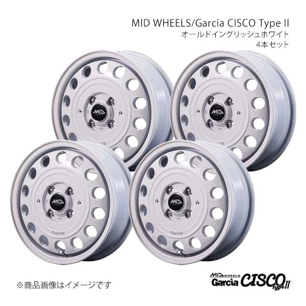 MID WHEELS/Garcia CISCO TypeII ピクシスメガ LA700系 アルミホイール4本セット【14×4.5J 4-100 INSET45 EWH】D70644543345OWH0×4