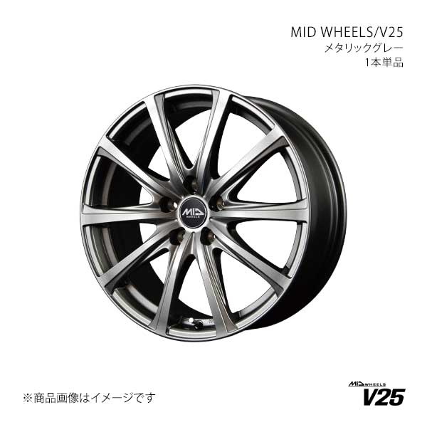 MID WHEELS/V25 アルファード 20系 アルミホイール1本【17×7.0J 5-114.3 INSET38 MGR】S971770573380A0N