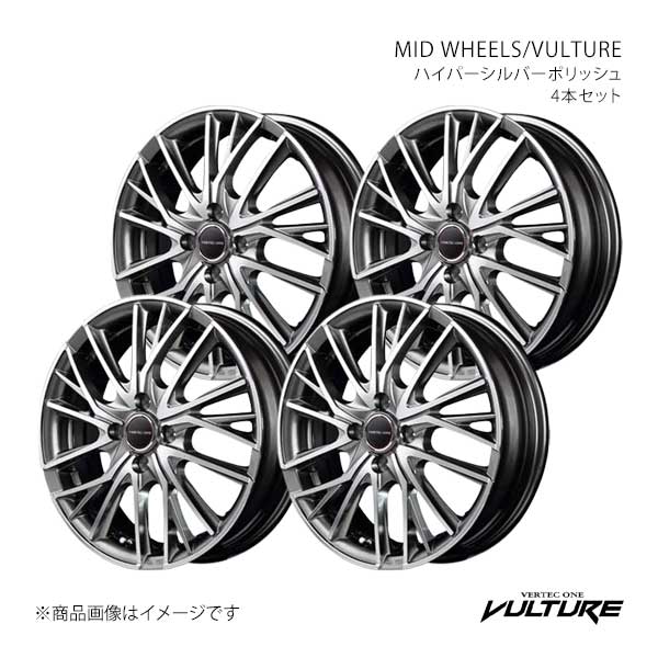 MID WHEELS/ヴァルチャー アルミホイール4本セット【16×5.0J 4-100 INSET45 】MID WHEELS/VULTURE X15565043345HS10×4