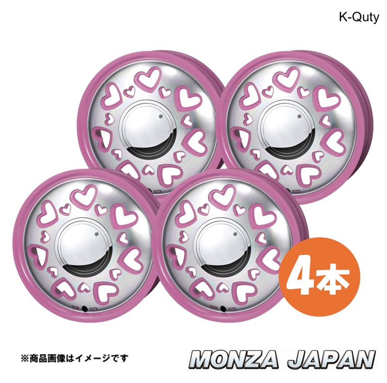 MONZA JAPAN K-Quty N-BOX/N-BOXカスタム JF5/6 ホイール 4本【15&times;4.5J 4-100 INSET43 PI】ケーキューティ QT-06&times;4｜千歳交易 店 42,695円