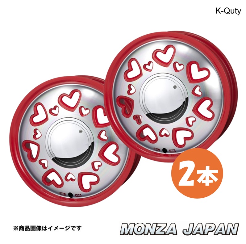 MONZA JAPAN K-Quty ルークス ML21S ホイール 2本【15×4.5J 4-100 INSET43 RE】ケーキューティ QT-04×2