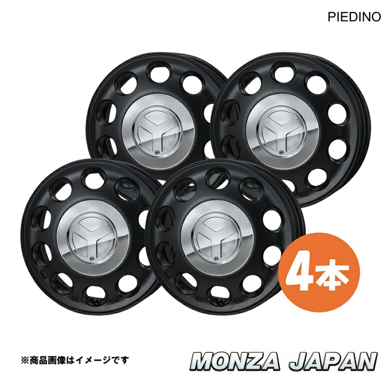 MONZA JAPAN PIEDINO エブリイワゴン DA17W ホイール 4本【15×4.5J 4-100 INSET+45 SB】 SO-03×4 ピエディーノ