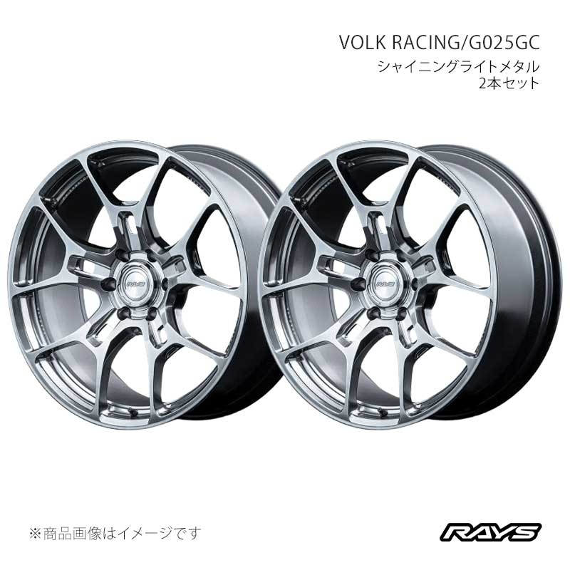 RAYS レイズ ボルクレーシング G025GC アルミホイール2本セット【22×9J 6-139.7 INSET20 SI】06872902014SI×2