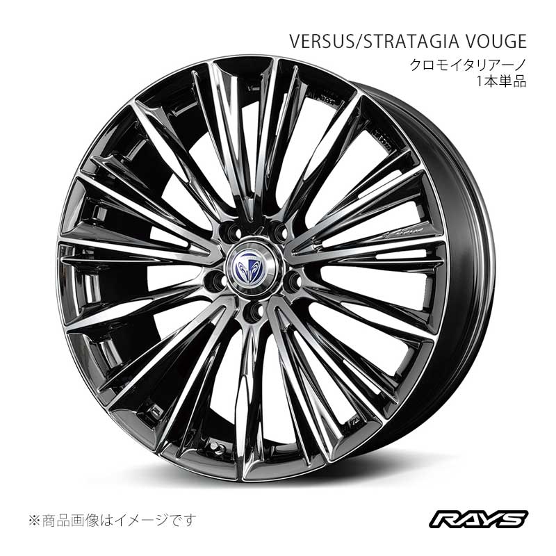 RAYS レイズ ベルサス ストラテジーア ヴォウジェ GRヤリス MXPA12 フロント/リア共用 アルミホイール1本単品【19×8J 5-114.3 INSET45 RB】11959804595RB