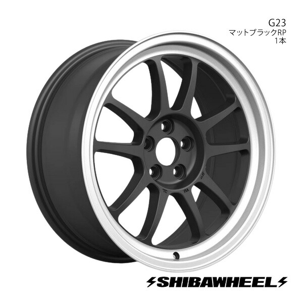 SHIBATIRE シバタイヤ シバホイール G23 アルミホイール1本 16×8.0J 5-114.3 INSET35 マットブラックRP G16-28MBP