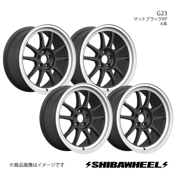 SHIBATIRE シバタイヤ シバホイール G23 アルミホイール4本セット 16×8.0J 5-114.3 INSET35 マットブラックRP G16-28MBP×4