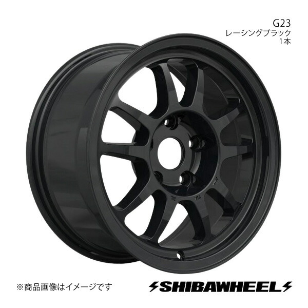 SHIBATIRE シバタイヤ シバホイール G23 アルミホイール1本 16×8.0J 5-114.3 INSET35 レーシングブラック G16-28RB