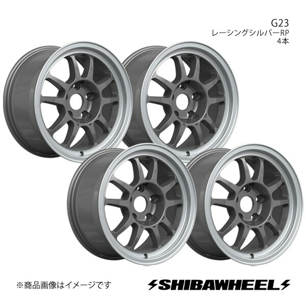 SHIBATIRE シバタイヤ シバホイール G23 アルミホイール4本セット 16×8.0J 5-114.3 INSET30 レーシングシルバーRP G16-24RSP×4|千歳交易 店