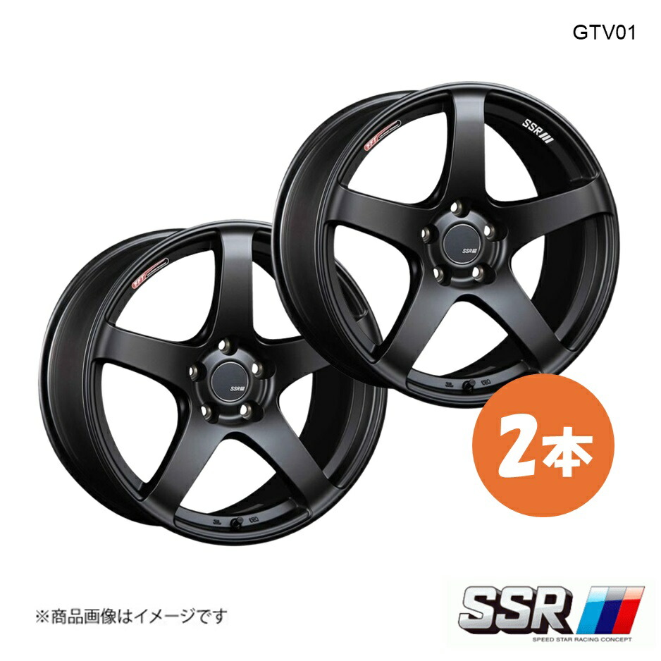 SSR エスエスアール GTV01 ホイール 2本 アウトランダー PHEV GG2W G ナビパッケージ【19×8.5J 5-114.3 INSET38 フラットブラック】 45,792円