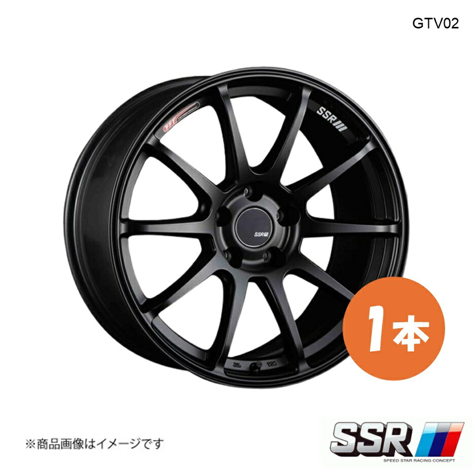 SSR エスエスアール GTV02 ホイール 1本 GS GRL11 250/Version L/エアセンサー装着車【18×8.5J 5-114.3 INSET40 フラットブラック】|千歳交易 店