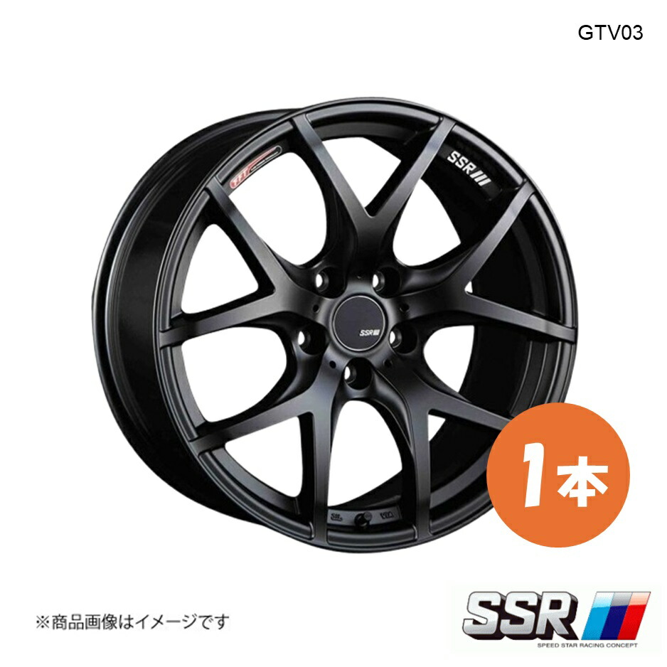 SSR エスエスアール GTV03 ホイール 1本 シビック FK7 ハッチバック【19×8.5J 5-114.3 INSET38 フラットブラック】