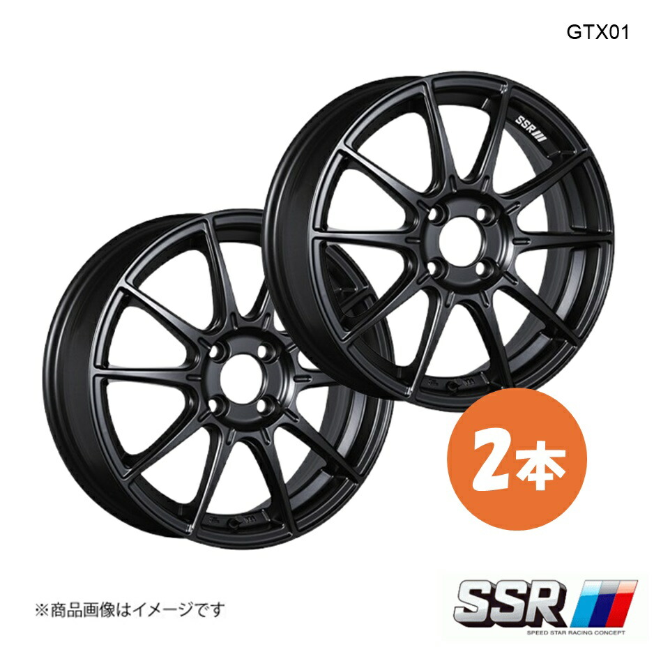 SSR エスエスアール GTX01 ホイール 2本 スイフト ZD53S ハイブリッド/RS【17×7.0J 4-100 INSET42 フラットブラック】