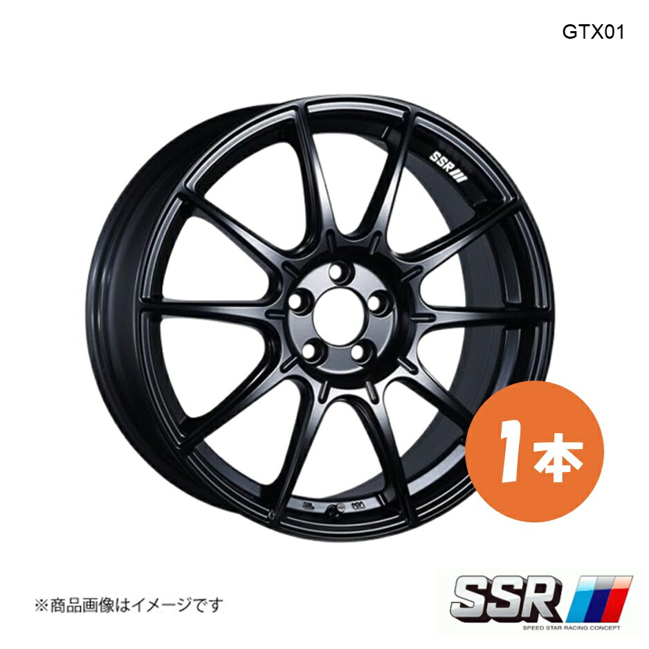 SSR エスエスアール GTX01 ホイール 1本 MAZDA3 FASTBACK BPFP 20S/バーガンディセレクション/2WD【18×7.5J 5-114.3 INSET53 フラットブラック】