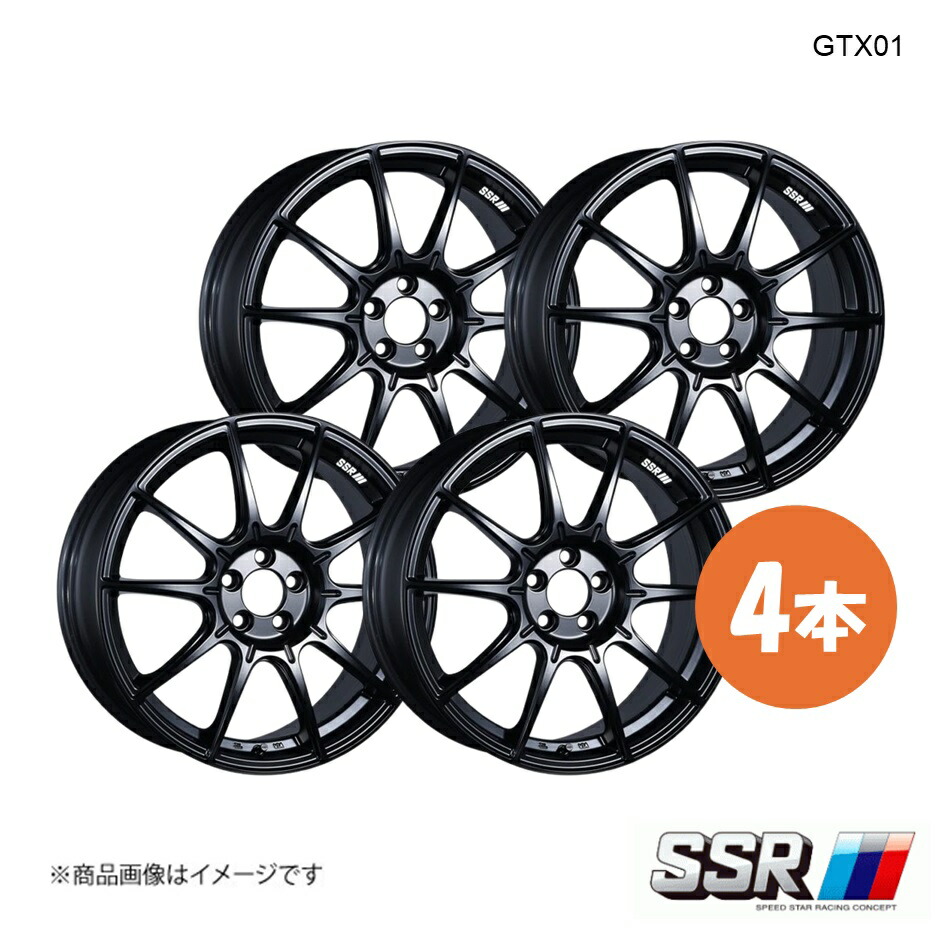 SSR エスエスアール GTX01 ホイール 4本 XV GP7 2.0i-L アイサイト【17×7.0J 5-100 INSET50 フラットブラック】