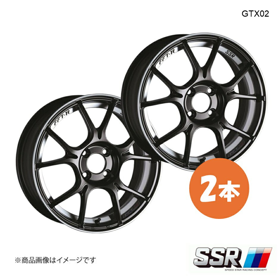 SSR エスエスアール GTX02 ホイール 2本 スイフト ZD53S ハイブリッド/RS【17×7.0J 4-100 INSET42 グロスブラック】