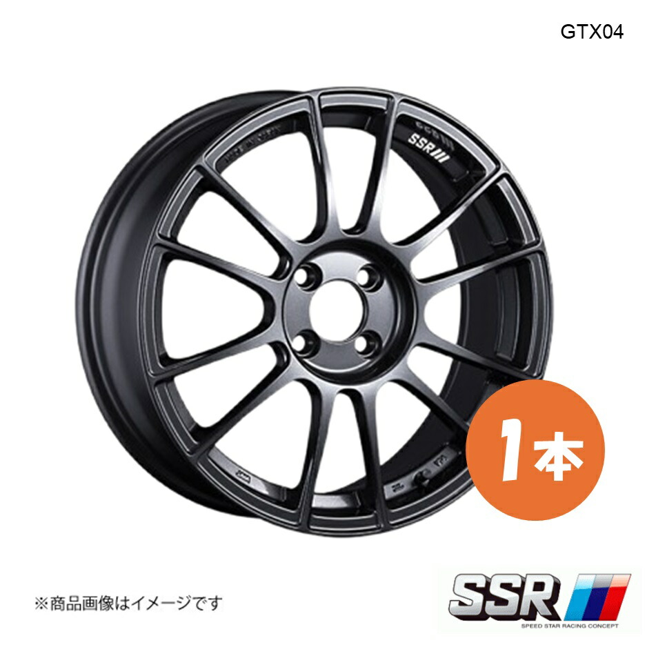 SSR エスエスアール GTX04 ホイール 1本 bB NCP30 1.3S Xバージョン【16&times;6.5J 4-100 INSET45 ダークガンメタ】｜千歳交易 店