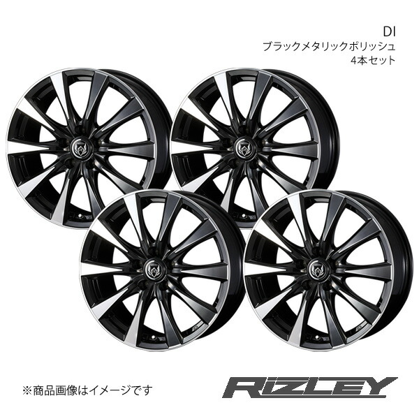 RiZLEY/DI ロードスター NC系 アルミホイール4本セット【16×6.5J 5-114.3 INSET53 ブラックポリッシュ】0040505×4