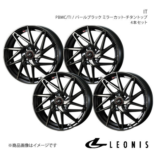 LEONIS/IT キャロル/キャロルエコ HB37S/HB97S アルミホイール4本セット【14×4.5J 4-100 INSET45 PBMC/TI】0040553×4|千歳交易 店