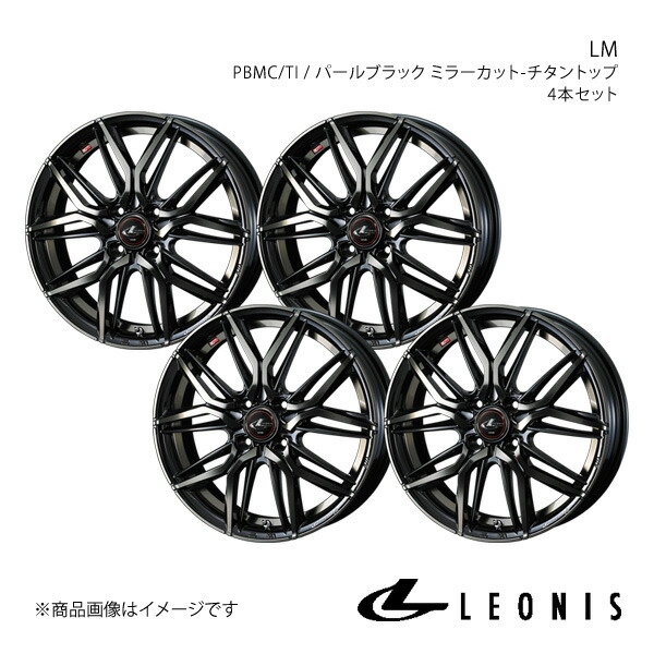 LEONIS/LM ミライース LA300系 アルミホイール4本セット【15&times;4.5J 4-100 INSET45 PBMC/TI】0040773&times;4｜千歳交易 店