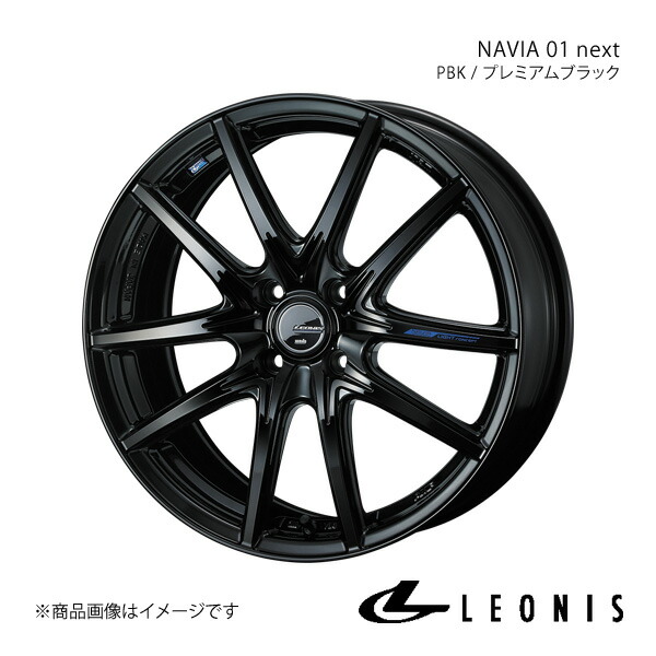 LEONIS/NAVIA 01 next カローラアクシオ 160系 15/16インチ車 純正タイヤサイズ(185/60-15) アルミホイール1本【15×5.5J 4-100 INSET43 PBK】0039680