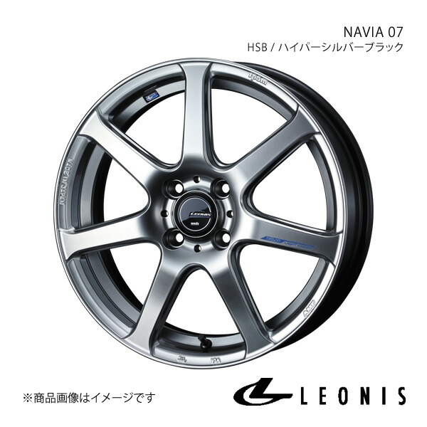 LEONIS/NAVIA 07 NV100クリッパーリオ DR17W アルミホイール1本【16×5.0J 4-100 INSET45 HSB(ハイパーシルバーブラック)】0039557|千歳交易 店