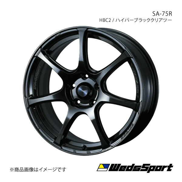 WedsSport/SA-75R ランサーエボリューション10 CZ4A アルミホイール1本【18×9.5J 5-114.3 INSET38 HBC2】 0074036|千歳交易 店