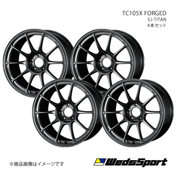 WedsSport/TC105X FORGED ZR-V RZ3/RZ4/RZ5/RZ6 アルミホイール4本セット【18×9.0J 5-114.3 INSET32 EJ-TITAN】0073959×4|千歳交易 店