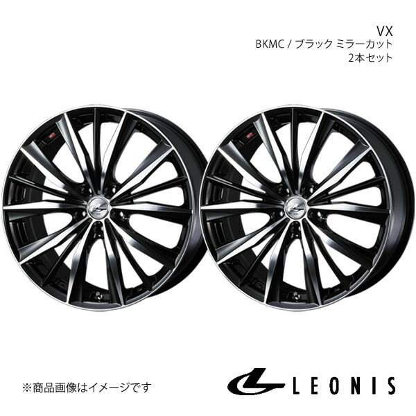 LEONIS/VX オデッセイ RB3/RB4 アルミホイール2本セット【18×7.0J 5-114.3 INSET53 BKMC】0033277×2