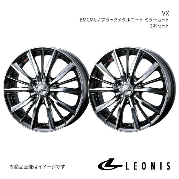 LEONIS/VX ハスラー MR52S/MR92S アルミホイール2本セット【16×5.0J 4-100 INSET45 BMCMC】0033246×2|千歳交易 店