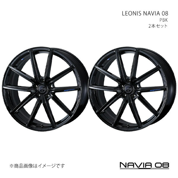 LEONIS NAVIA 08 レオニス ナヴィアゼロエイト ホイール 2本セット 0042210×2 【21×8.5J 5-114.3 INSET34 PBK】