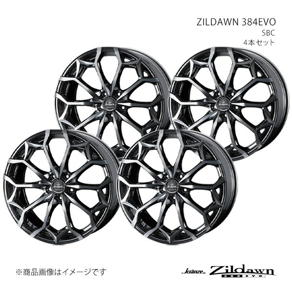 ZILDAWN 384EVO クレンツェ ジルドーン 384エボ ムラーノ Z50 アルミホイール4本セット 0040086×4 【20×8.5J 5-114.3 INSET48 SBC】