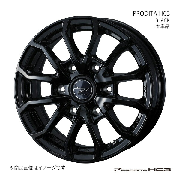 PRODITA HC3 プロディータ エッチシースリー ホイール 1本単品 0042499 【15×5.5J 6-139.7 INSET42 BLACK】